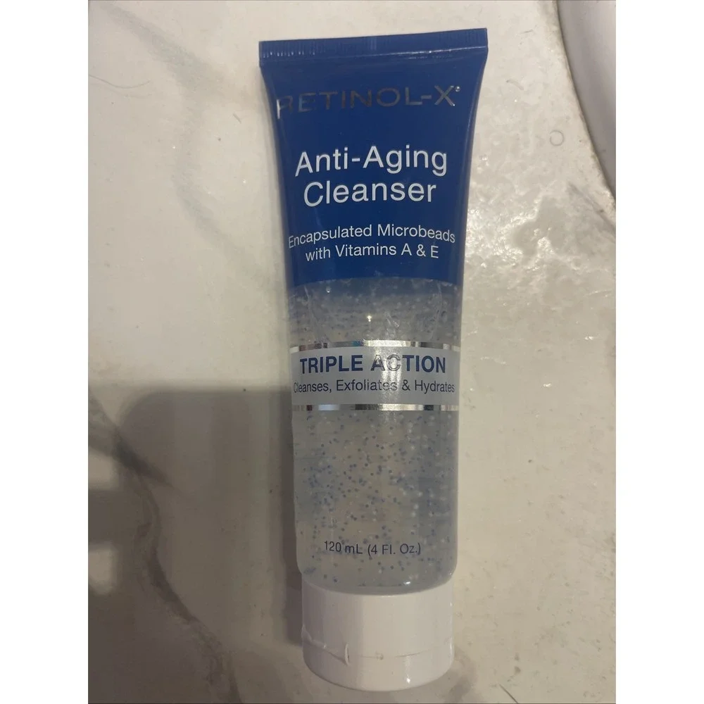 Retinol-X Anti-Aging‎ Cleanser Triple Action 4 Fl oz w/ Vitamins Sealed New!